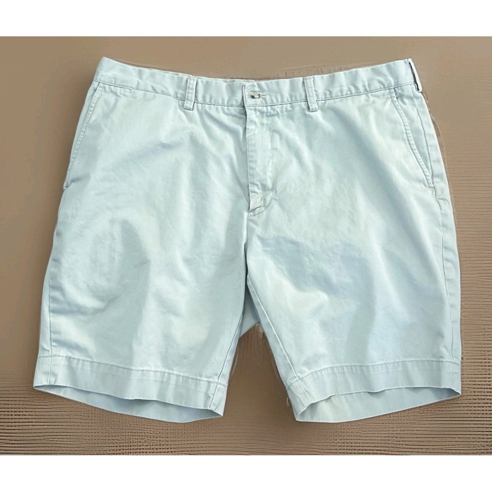 Polo Ralph Lauren Mens 38 in. Waist Chino Shorts Tan Khaki Cotton 9 in. Inseam